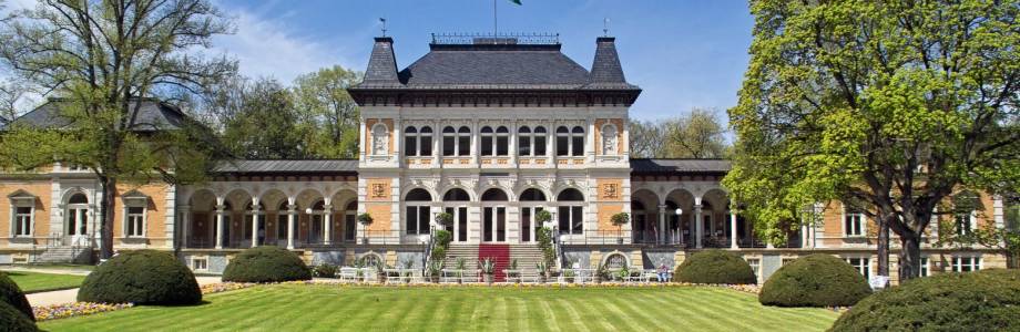 Blick auf das Kurhaus in Bad Elster